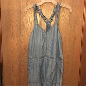 WORN ONCE! Denim like jumpsuit
